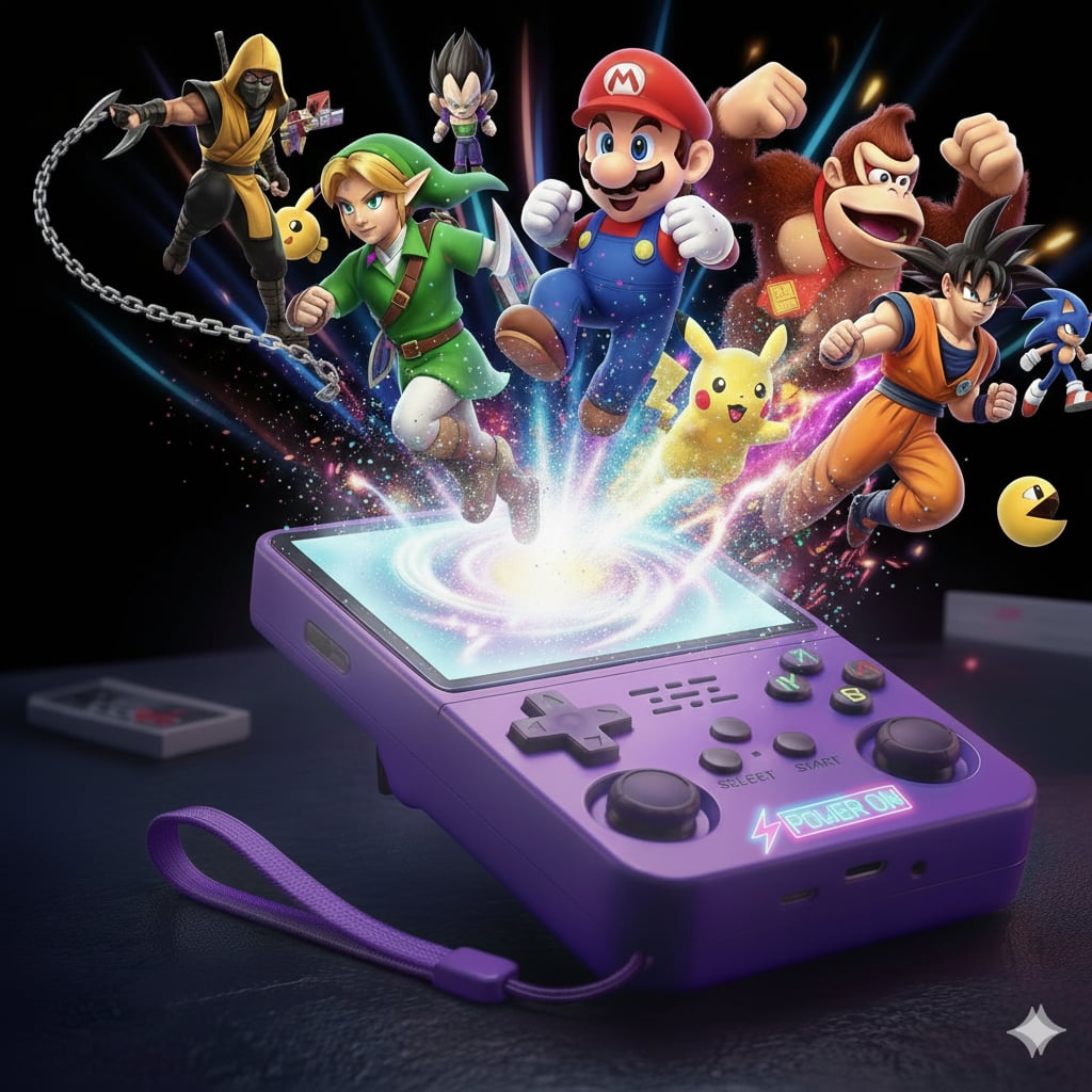 R36S Retro Handheld Game Console 